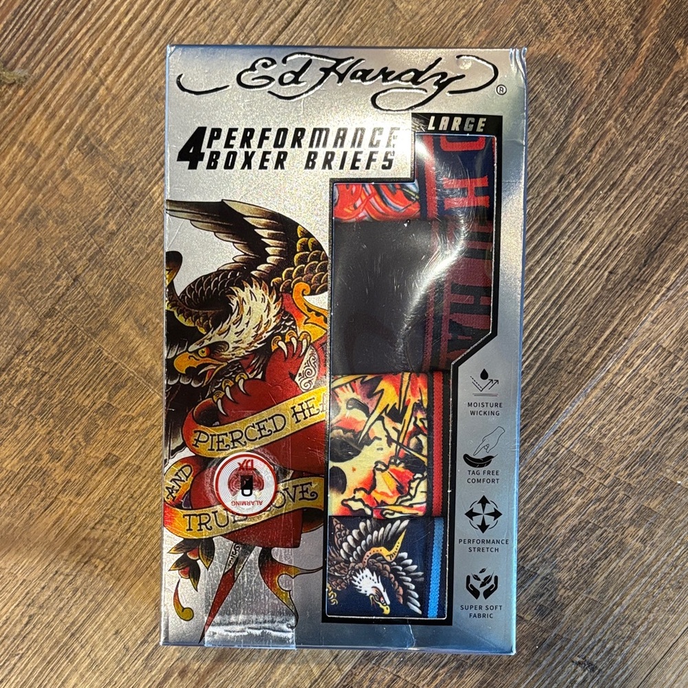 Ed Hardy Tattoo-Inspired Boxer Briefs New Size large